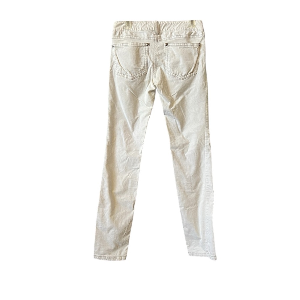 Vintage free people low rise Y2K slim fit corduroy pants in off-white - Picture 2 of 4